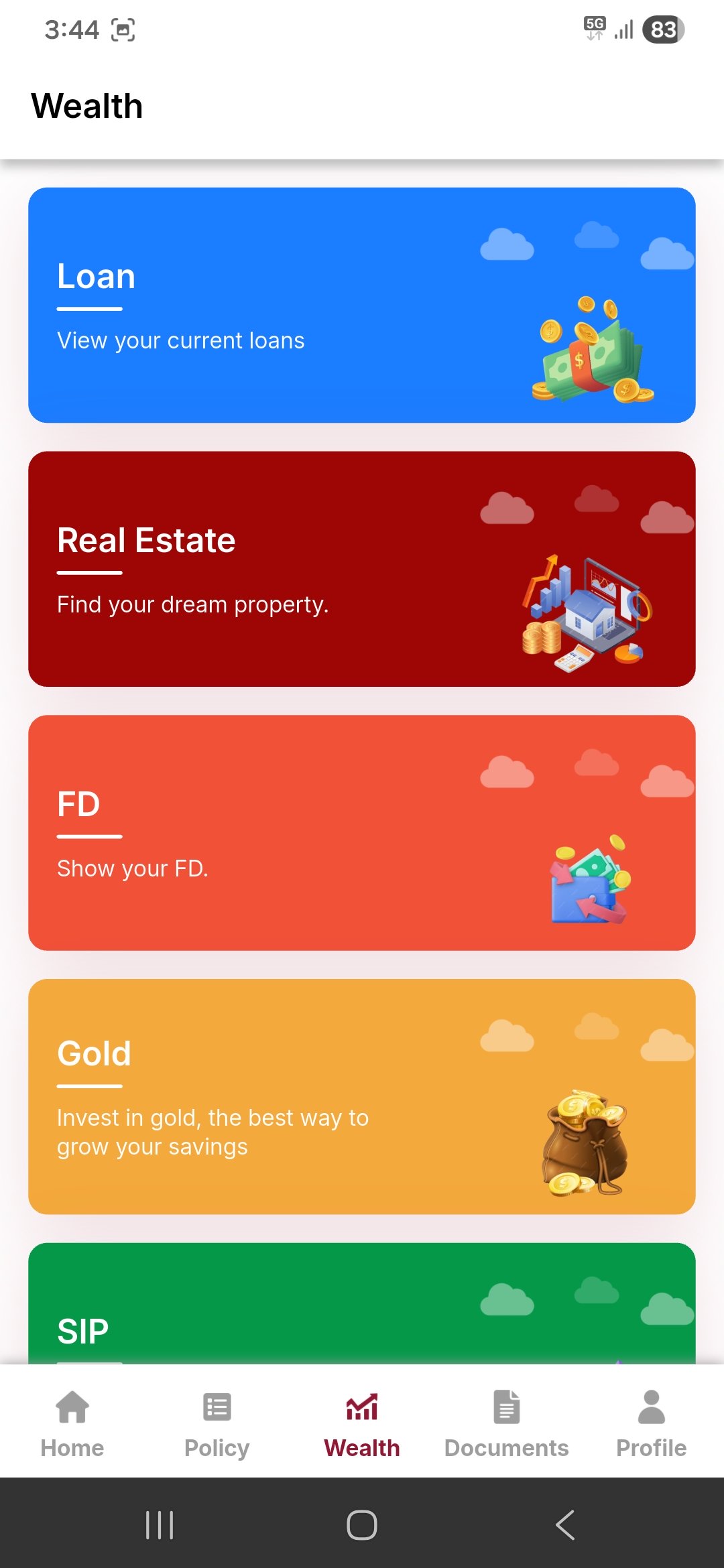 Customer App Screen